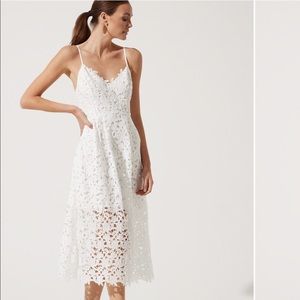 ASTR the label white lace dress